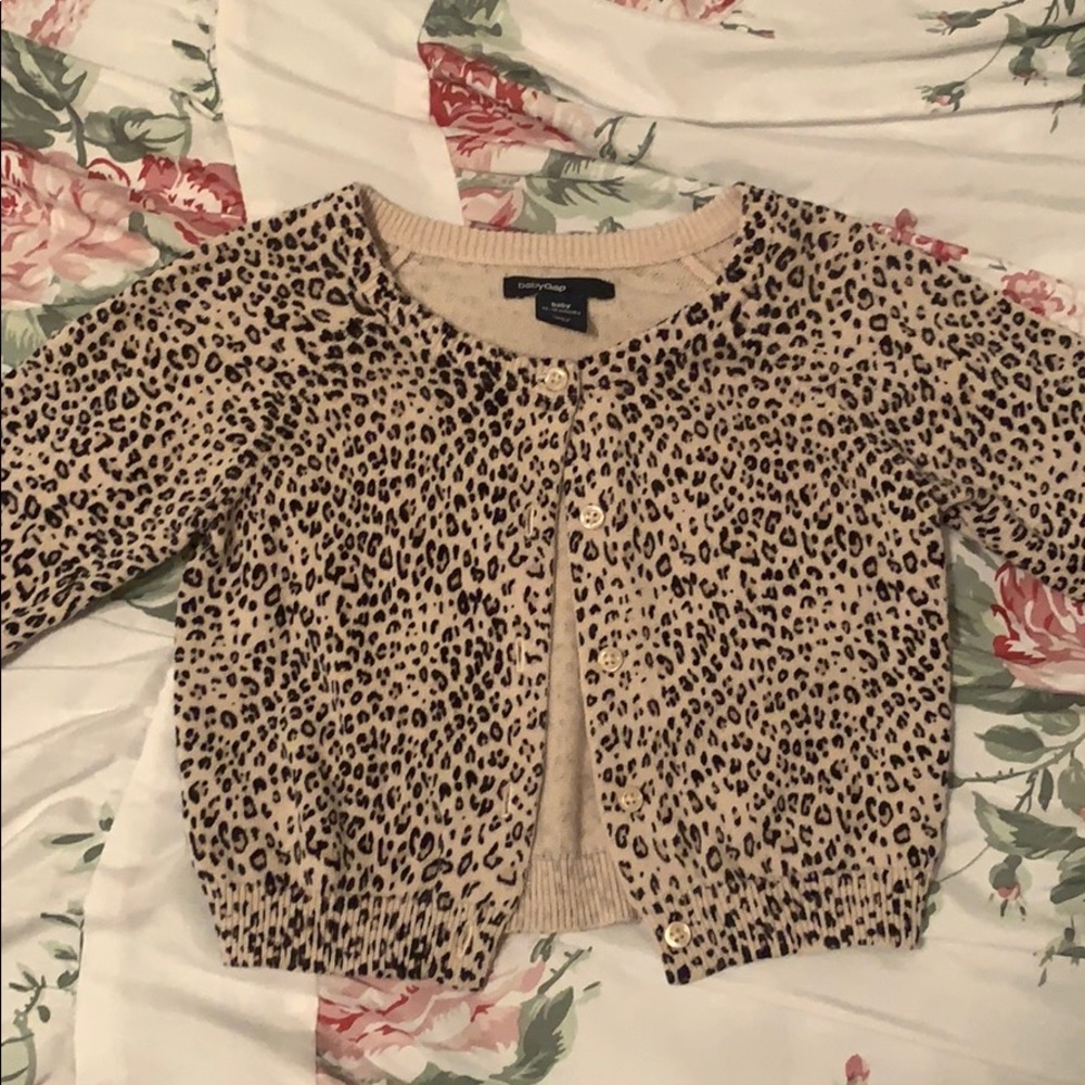 Cheetah Baby Gap Cardigan